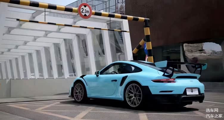 911 gt2 RS,911 gt3 rs 海风蓝配色加身配大尾翼保时捷911gt2rs实拍